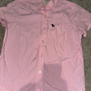 Abercrombie & Fitch Pink Gingham Men's Shirt